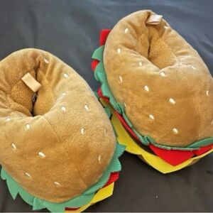 Toddler burger slippers
